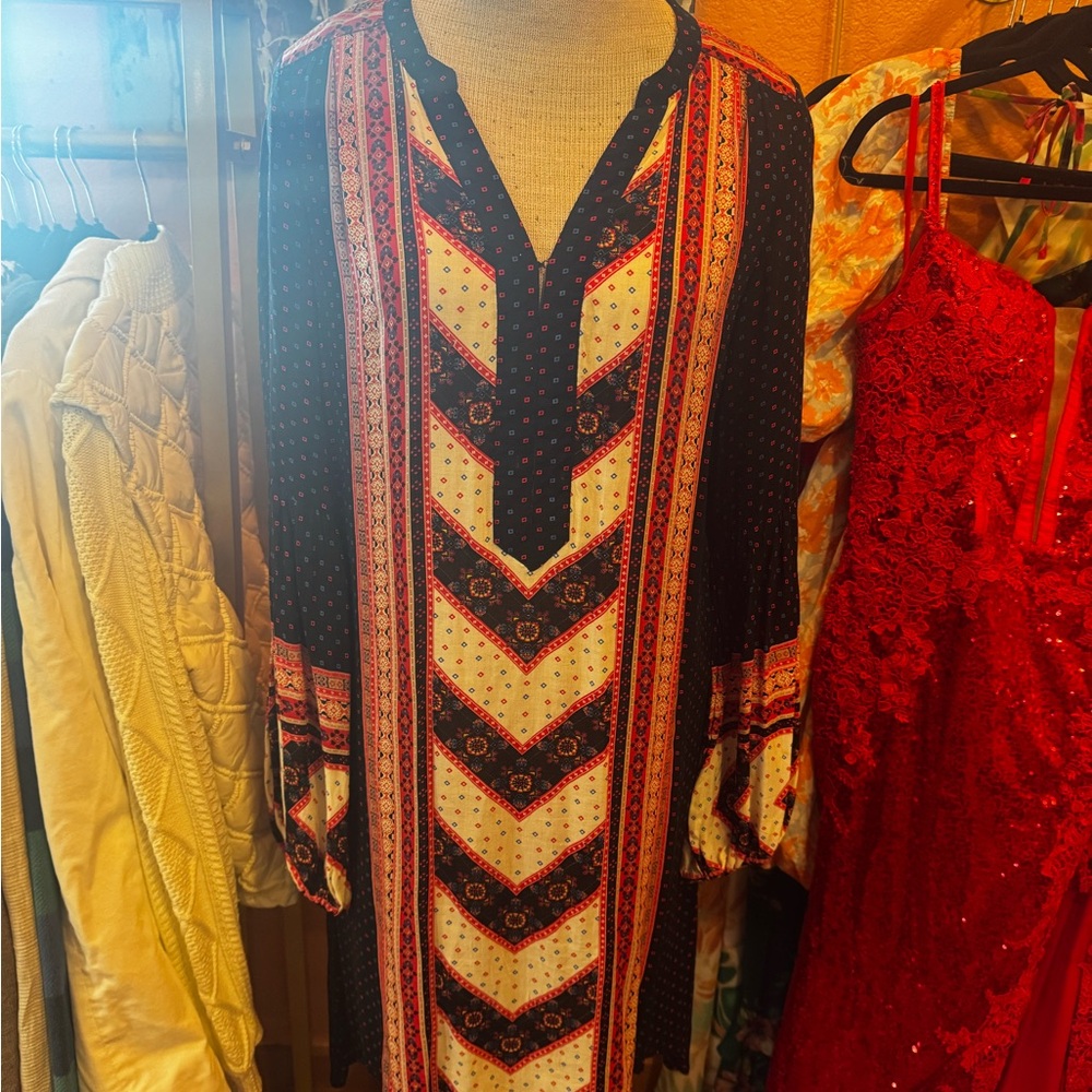 Free People Multicolor Patterned Dress - Picture 3 of 5